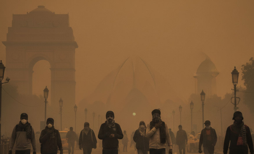 delhi polution