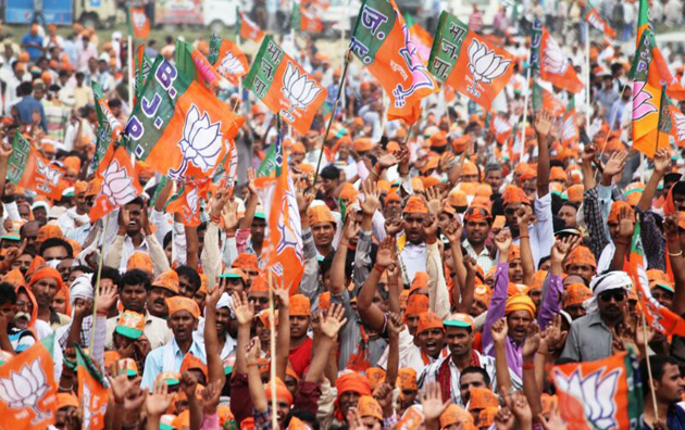 Supporter_of_Bharatiya_Janata_Party_at_an_election_rally_in_Amethi