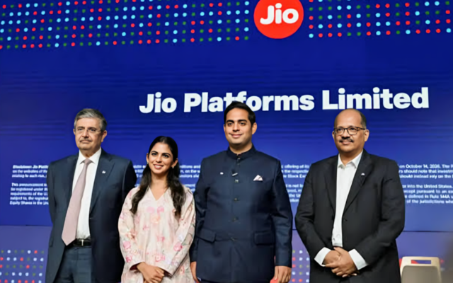 Jio Platforms की शेयर बाजार में धमाकेदार एंट्री, ₹1,359 पर लिस्ट हुए शेयर