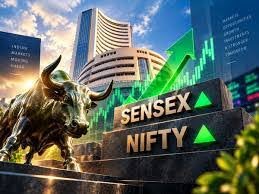 शेयर बाजार में तेजी: सेंसेक्स 400 अंक चढ़ा, निफ्टी 22,800 के पार